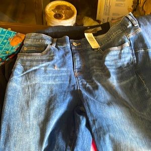 Torrid bombshell straight jeans.